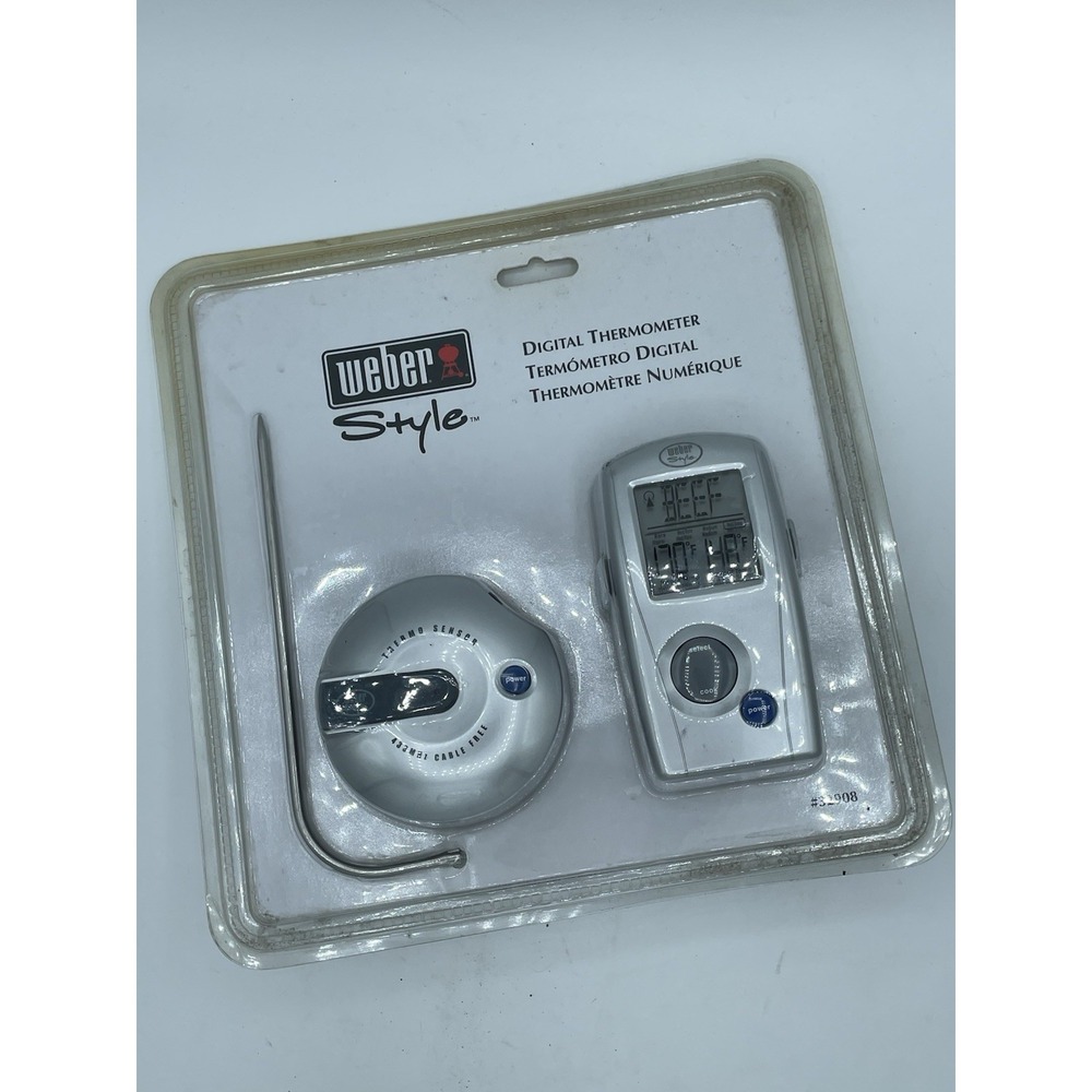Weber Style #320908 Digital‎ Thermometer Barbecue Grill Therm NEW SEALED